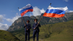 Над горами Ингушетии – в честь Дня Государственного флага России